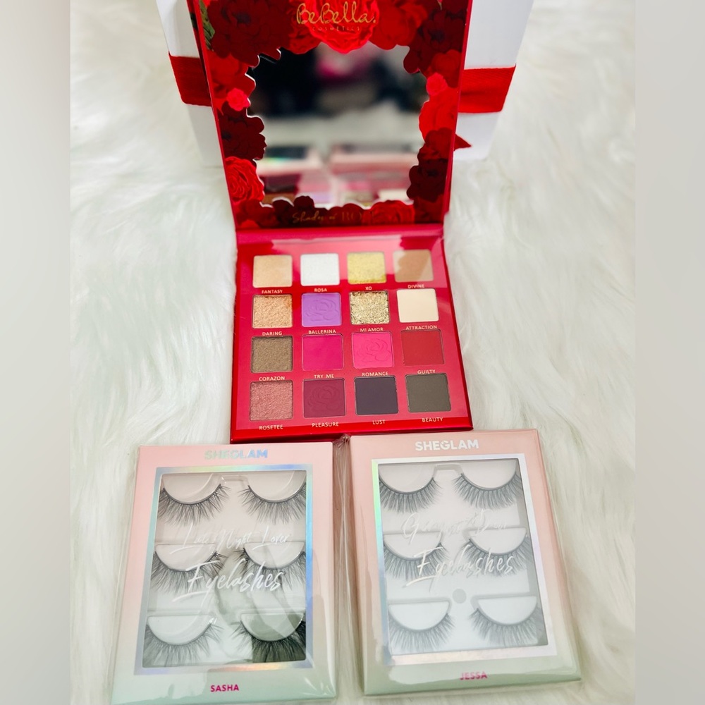 Rose eyeshadow palettes&Lashes set!